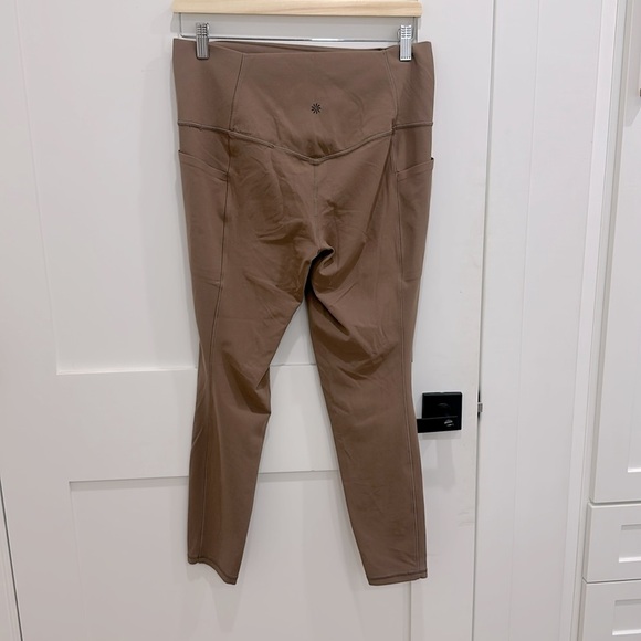 ATHLETA Salutation Stash Tight Leggings 7/8 rustic beige L - Picture 6 of 8